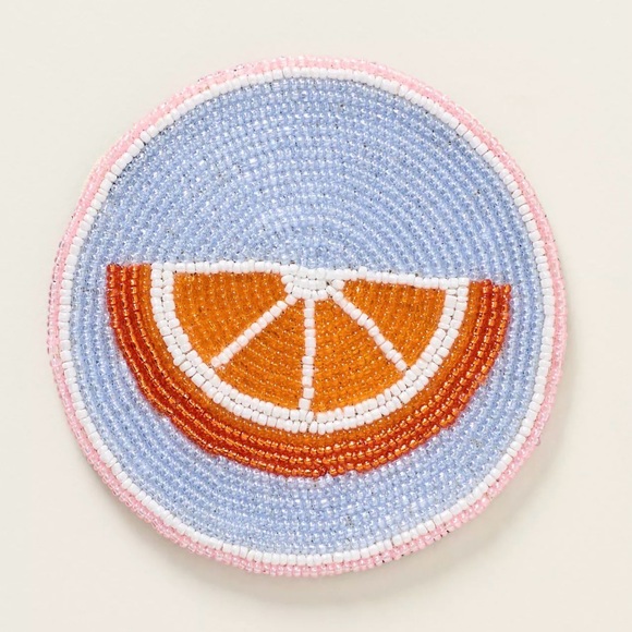 Anthropologie Other - NEW Anthropologie Fiona Coasters: Garnish Edition, Orange